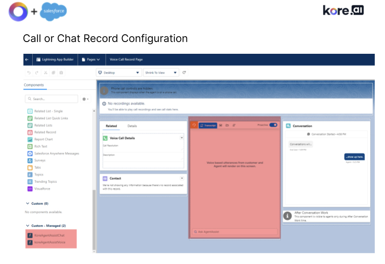 Empower Salesforce Service Cloud Agents with Kore.ai AgentAssist4